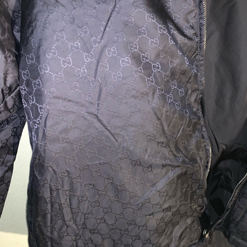 Gucci GG jacquard puffer jacket striped sleeve. - Picture 5 of 16